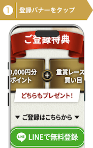 登録方法1:うまトリ登録手順1