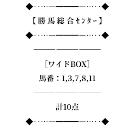 勝馬総合センターの2026年5月17日無料予想買い目画像