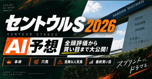 セントウルステークス2026 AI予想】本命・穴馬・危険な人気馬を徹底